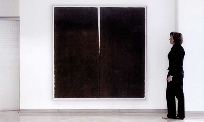 Art in the office – Painting by Richard Serra 