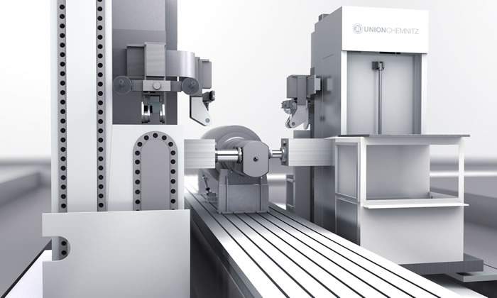 Special machine concept for roll neck milling
